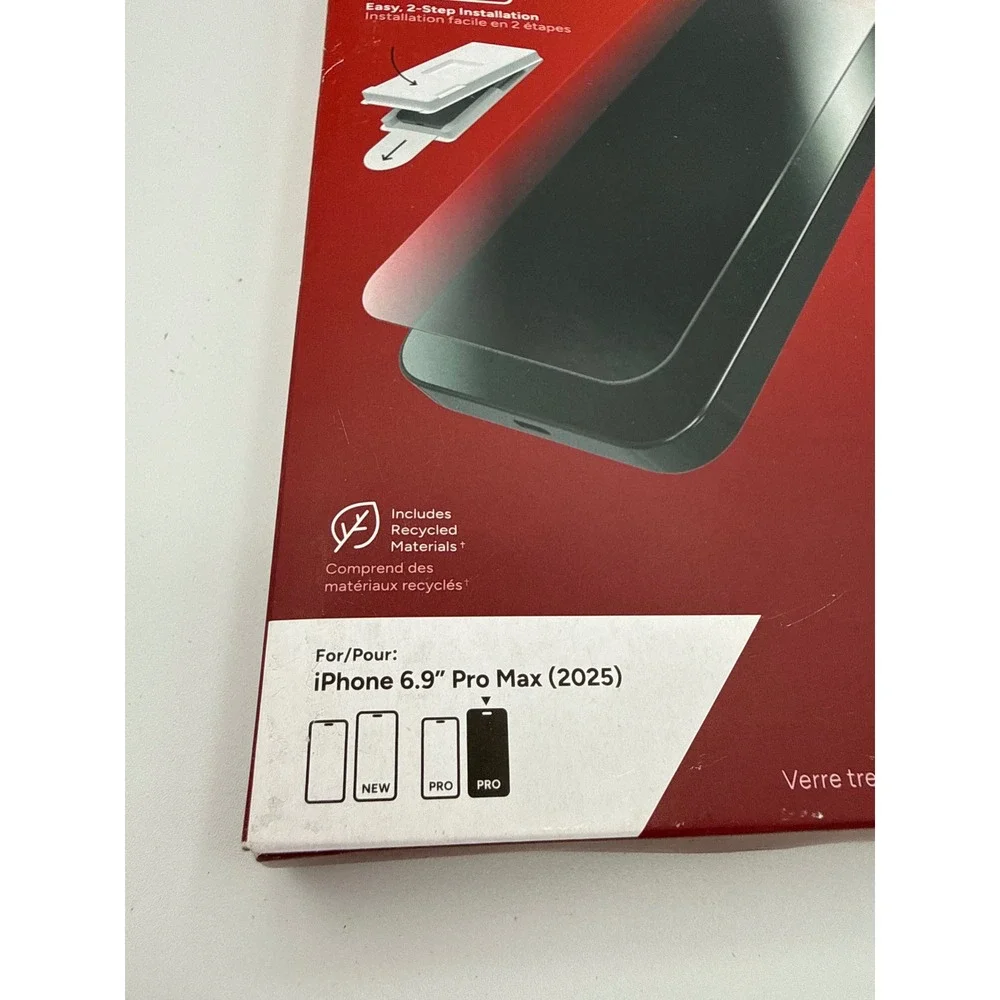ZAGG Screen Protector iPhone 6.9 Pro Max New Black Privacy Glass Elite 2025‎
